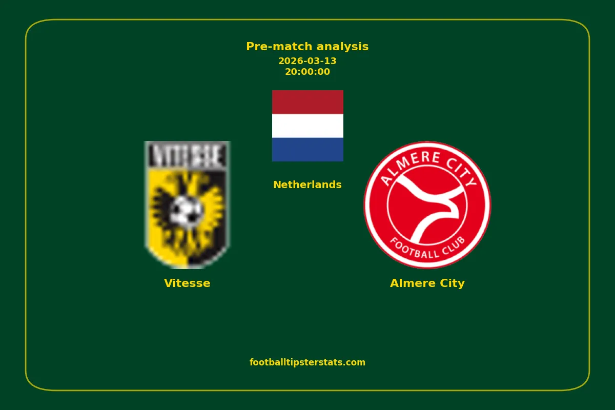Pre-match analysis: Vitesse vs Almere City on 2026-03-13